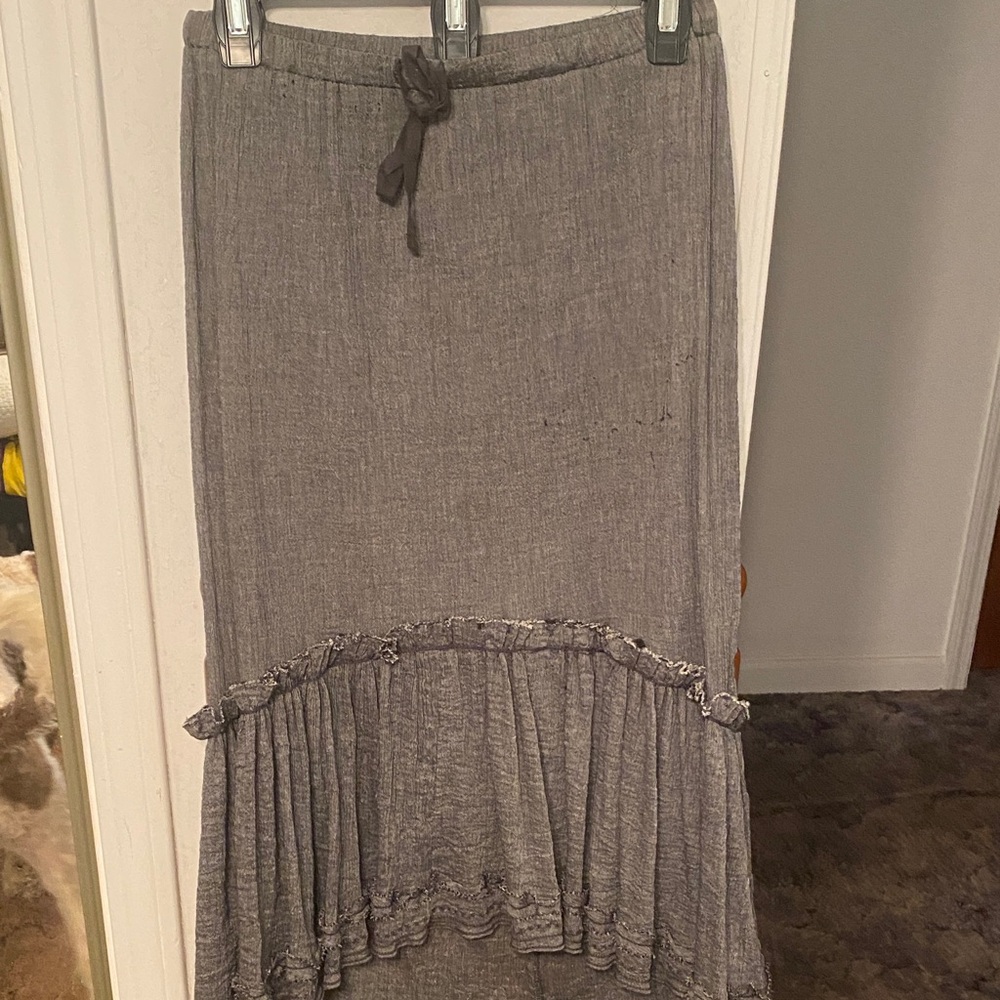 Sophie Max Gray High-Low Skirt